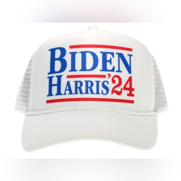 Joe Biden Kamala Harris 2024 Democratic Party Truckers Hat Printed Presidential - Picture 4 of 6